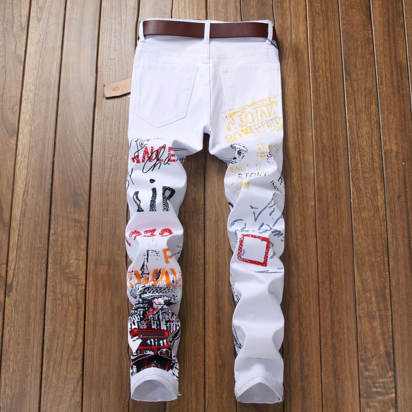 Placket Graphic Mens Jeans