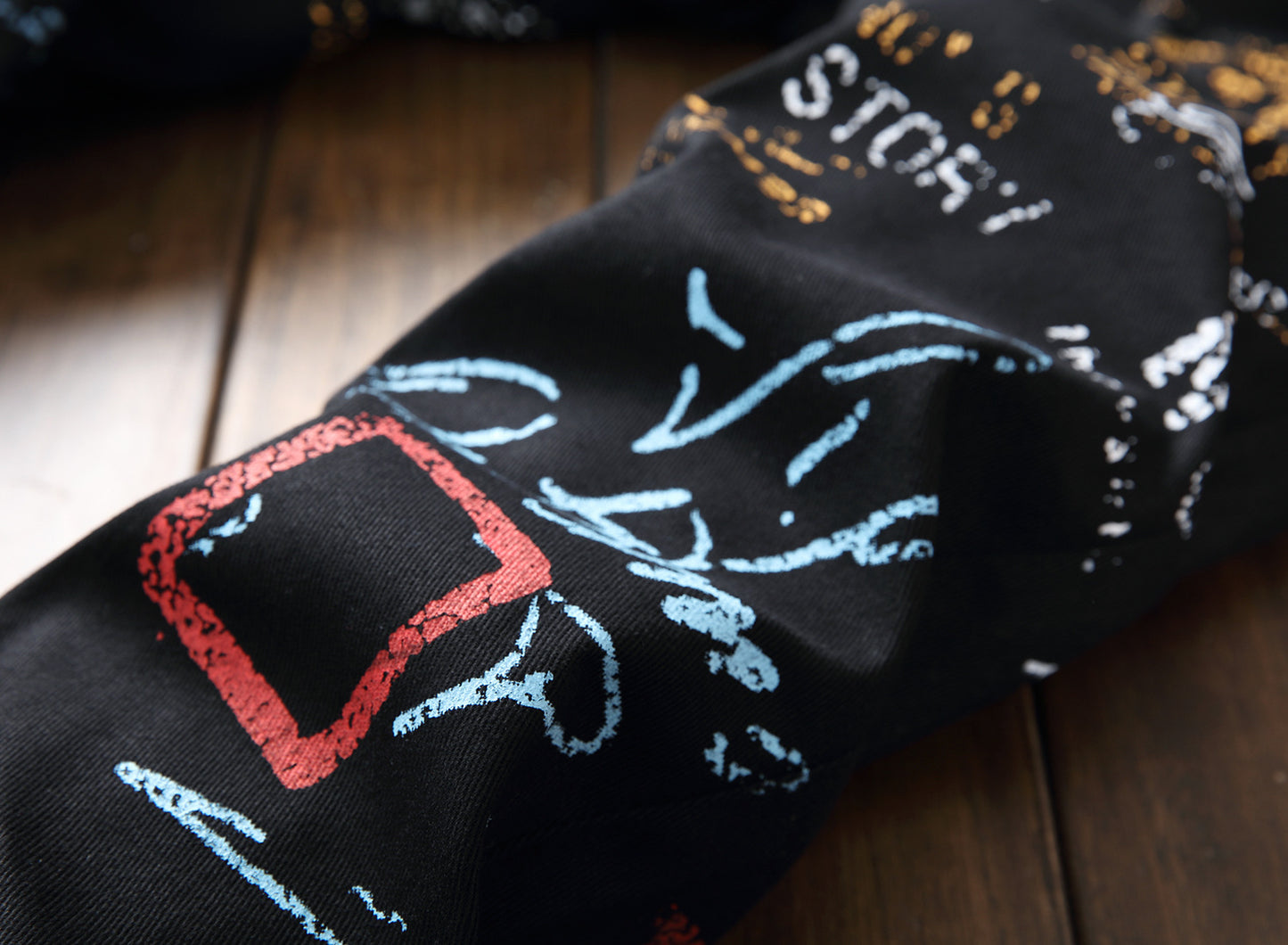 Placket Graphic Mens Jeans