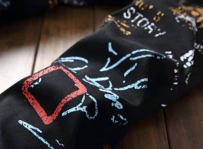 Placket Graphic Mens Jeans