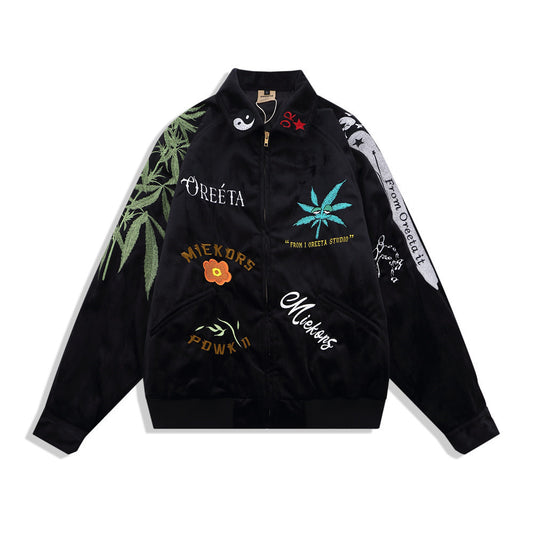 American Hiphop Trend Loose Collar Baseball Uniform
