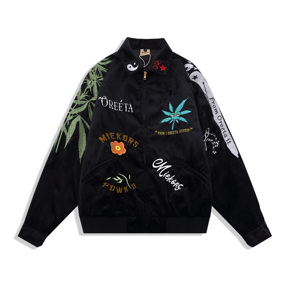 American Hiphop Trend Loose Collar Baseball Uniform