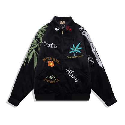 American Hiphop Trend Loose Collar Baseball Uniform